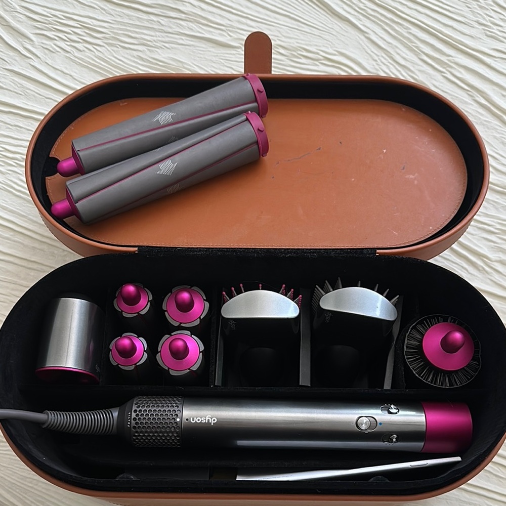 Dyson Hair Styling Set in Gray and Pink